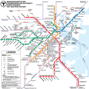 MBTA/Massachusetts Department of Transportation Map