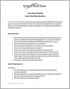 Value Stream Mapping Future State Design Questions download preview image