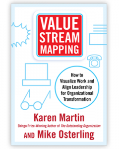 Value Stream Mapping book cover by karen martin and mike osterling
